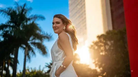 Débora Resende em atendimento